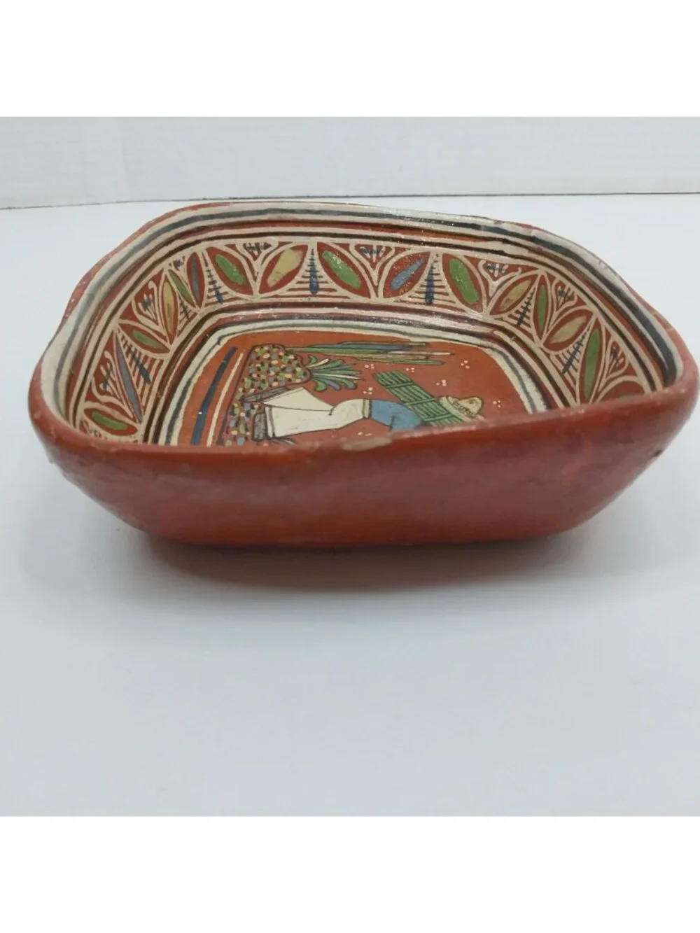 Antique Tlaquepaque Mexican Redware 7
